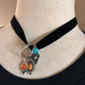 ASOS 3 charm boho choker necklace